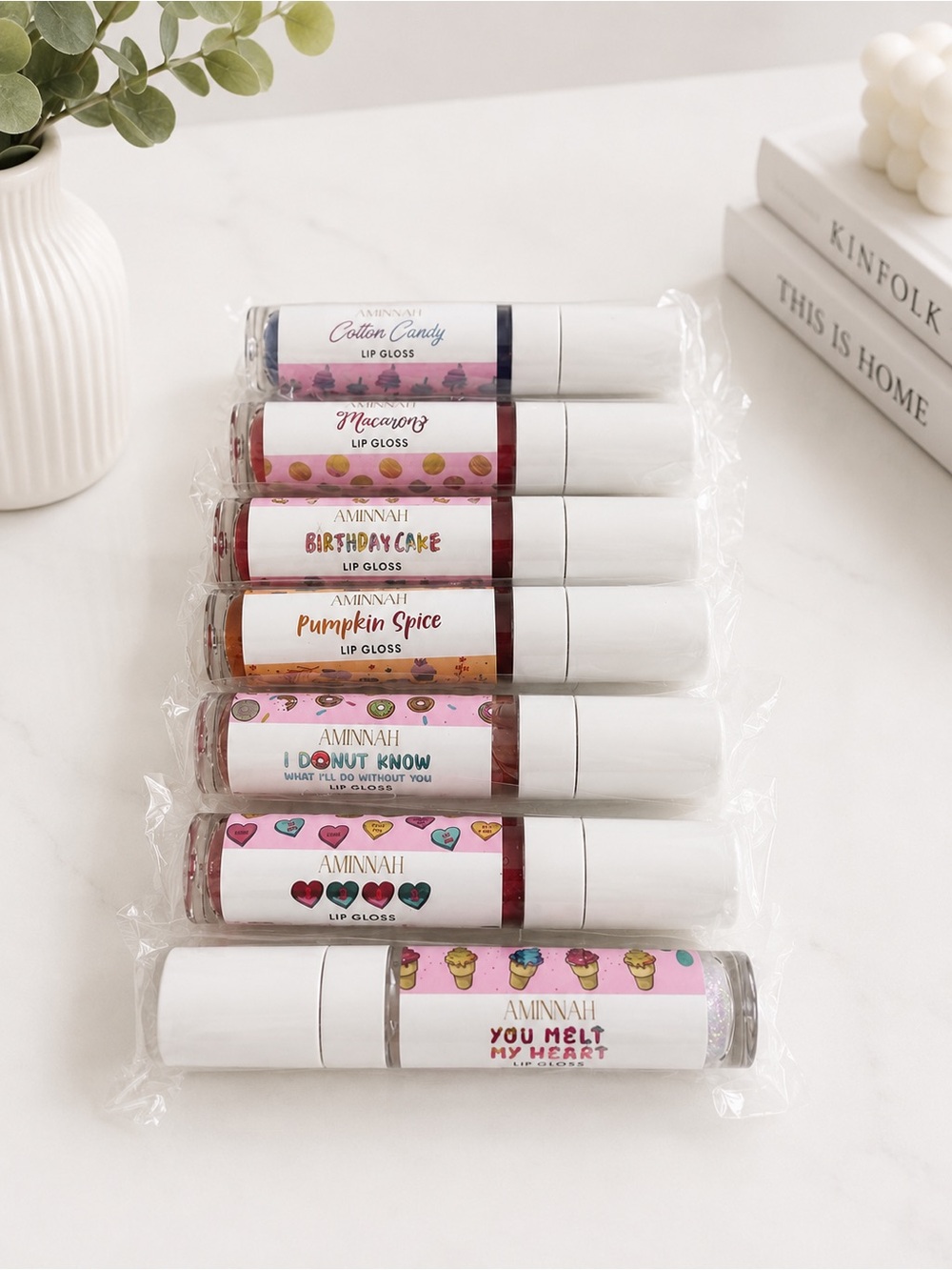 Aminnah Lip Gloss Set - (7 in total)